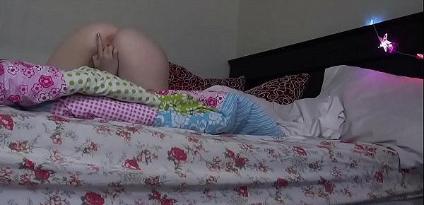  Petite babe Briar Rose masturbating inside her room